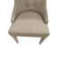 Chaise de salle à manger à oreilles capitonnée de 35 po de hauteur avec siège et dossier rembourrés de mousse Elegant Beige-929435153-864935550