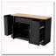 Buffet de rangement multifonctionnel, table de salle à manger extensible, tablettes réglables, support coulissant à 3 niveaux, îlot de cuisine-1592402434