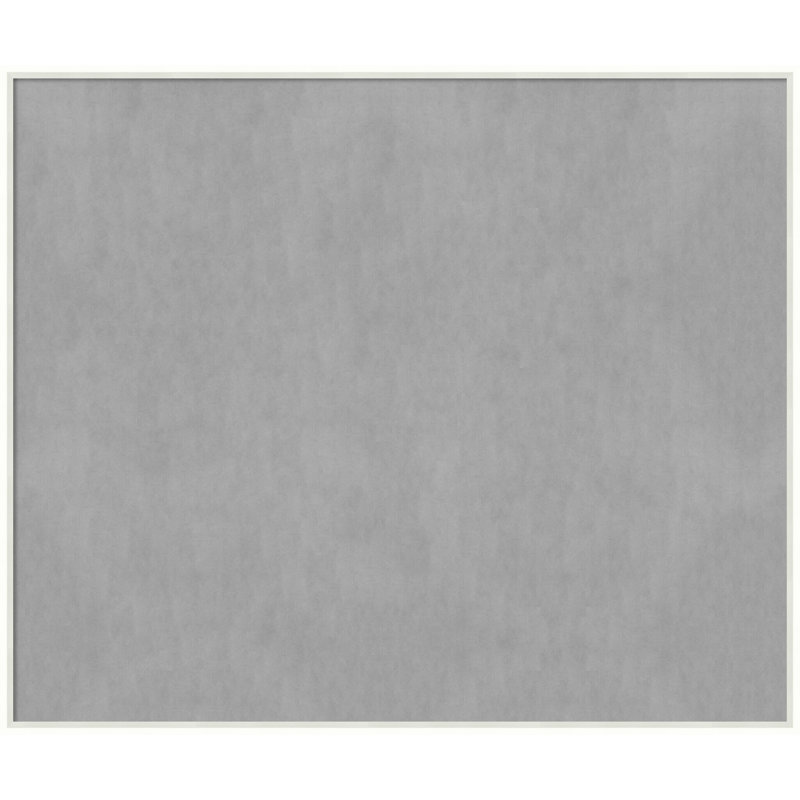 Tableau magnétique encadré blanc Lucie, H 41 po x l 49 po