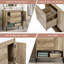 30" Modern Bathroom Vanity With Ceramic Sink Bathroom Cabinet With Doors And Open Shelf