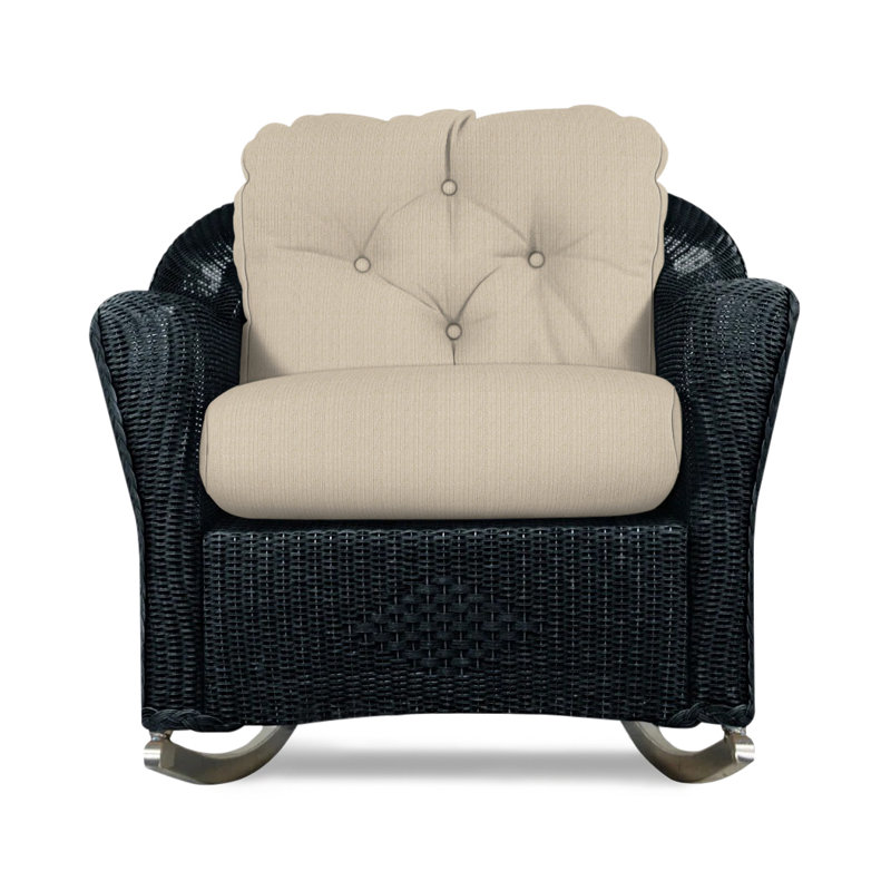 Reflections Outdoor Rocker Chair, Knix Granite, Ebony