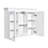 Wall Mounted Medicine Cabinet, Bathroom Wall Cabinet With 2 Glass Doors, Over The Toilet Space Saver Storage Cabinet With Ample Storage, White