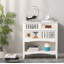 Console d'entrée chic avec rayures et blocs de couleur avec rangement-1351001282