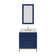 Bristol 30 In. Single Sink Carrara White Marble Countertop Bath Vanity In Pure White With Satin Gold Hook Faucet And Rectangular Mirror (S)