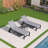 Purple Leaf 74.02'' Long Reclining Chaise Lounge Set With Table-124280801