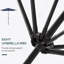 Parasol d'extérieur polyvalent avec lumières DEL et fonction d'inclinaison réglable-595803921