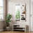 Wall Mounted Full Length Mirror, Full Body Mirror With Shelf, Full Body Mirror With Hook Wall Mounted Mirror With Multifunctional Design Panel, Bedroom/Living Room/Entrance White(47.6*15.7In)