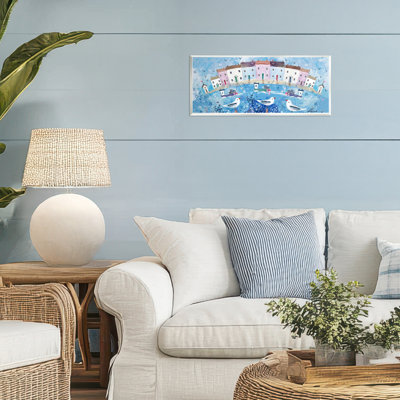Plaque murale Perspectives courbées en bord de mer, design par Clare Tupper
