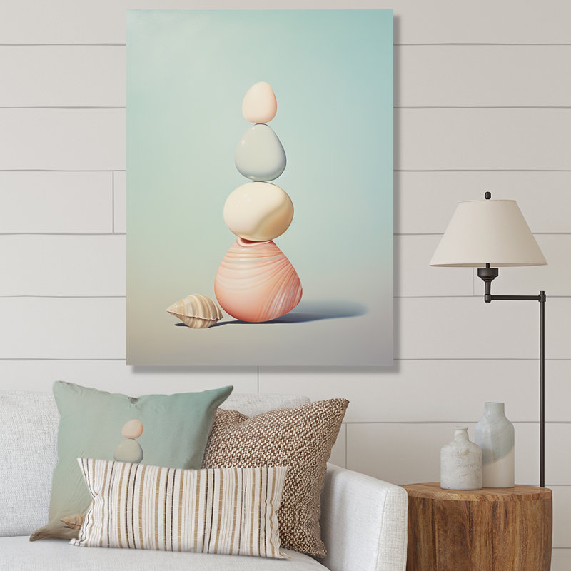 Impression sur toile Lashonn Seashell, Toile tendue, H 40 po x l 30 po x P 1,5 po