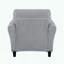 Fauteuil transitionnel avec tissu texturé gris foncé-939085298