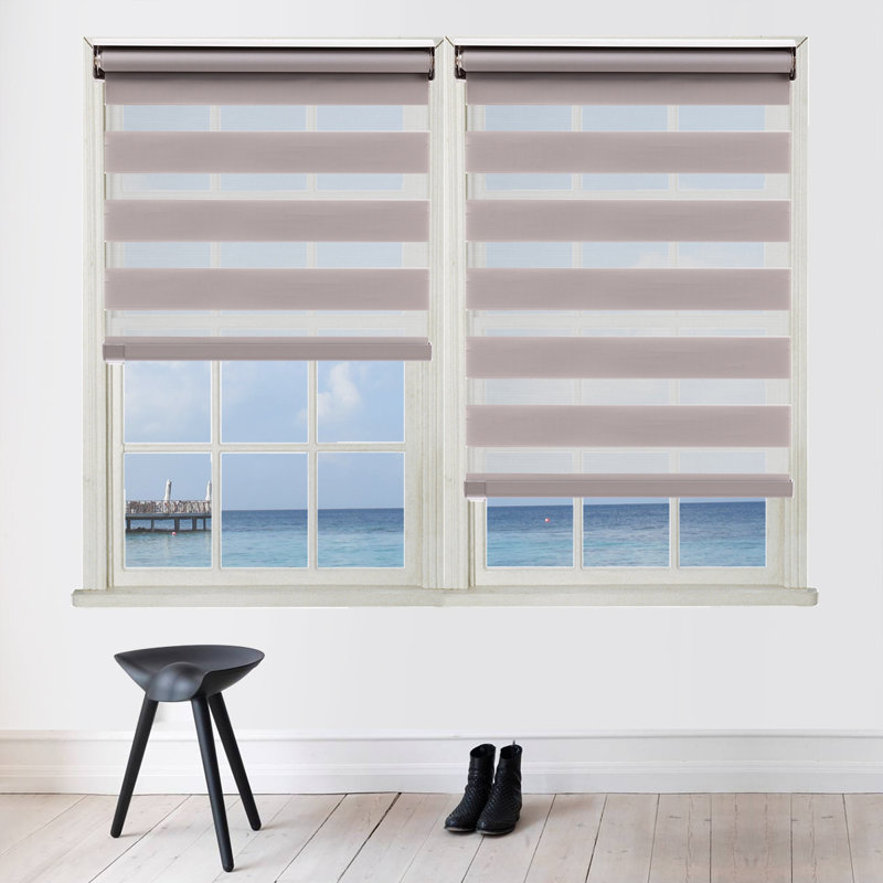 Store enroulé semi-transparent, L 36,00 po x L 72,00 po, gris