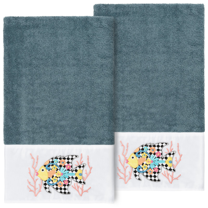 FELIZ Midweight Bath Towel, Teal