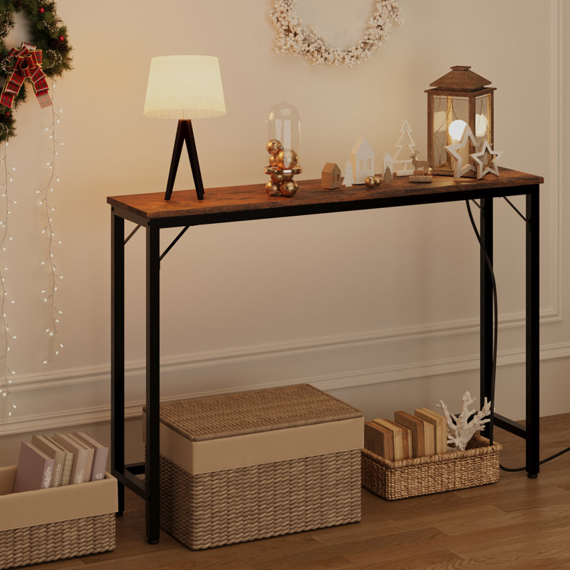 Console 39,3 po Jaliek, Brun, Noir