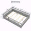 Lit de plancher avec lattes de soutien-793752223-793752222