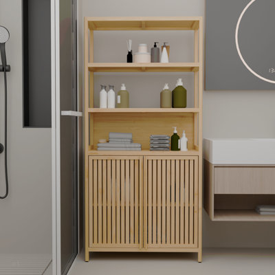 64-Inch Tall Double-Door High-Capacity Multi-Scene Use Storage Rack