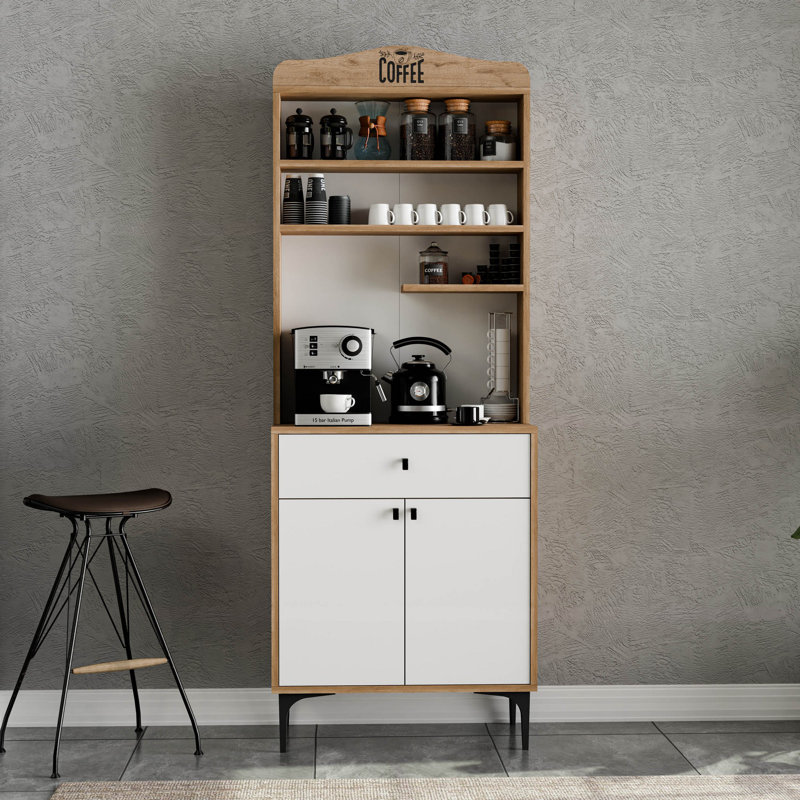 Kaleva Accent Chest, White/Oak