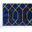 Tapis géométrique bleu / doré Corando-40284629