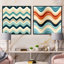 Chartrand - Abstract Shapes Square Collage Set Of 2