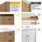 48"Light Oak Bathroom Vanity. Abundant Storage Cabinet -2 Soft Close Doors And 9 Drawers-1673175626
