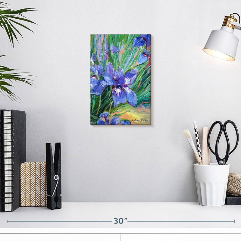 Harnek Iris Fleurs II, H 12 po x l 8 po