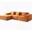 Canapé modulaire convertible avec repose-pieds et coussins, canapé modulaire en forme de L pour le salon-1088166518