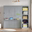 Lit escamotable avec bureau et tablettes Murphy-1333330013-1333330002