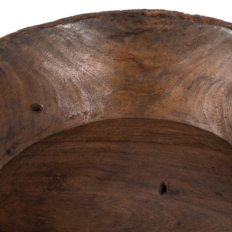 Found Solid Wood Decorative Bowl