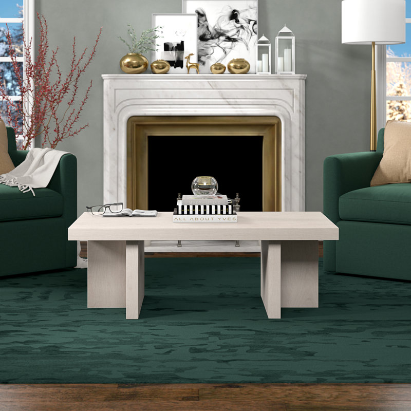 Cerrone Single Coffee Table, Alder White