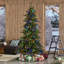 Sapin de Noël mince pré-éclairé 7,5 pi