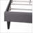 Upholstered Bed Frame With Button Tufted Headboard