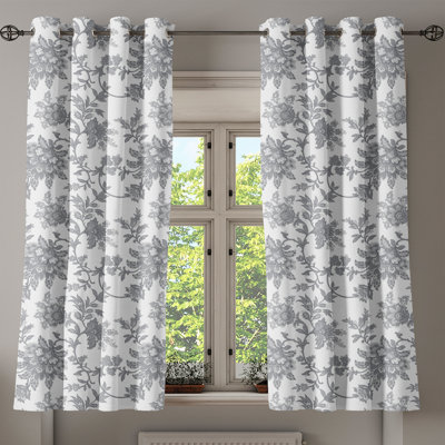 Sateen Semi Sheer Curtain Pair