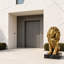 Statue de lion en résine de 24 pouces, décoration extérieure résistante aux intempéries, idéale pour les jardins, les parcs et les entrées de maison