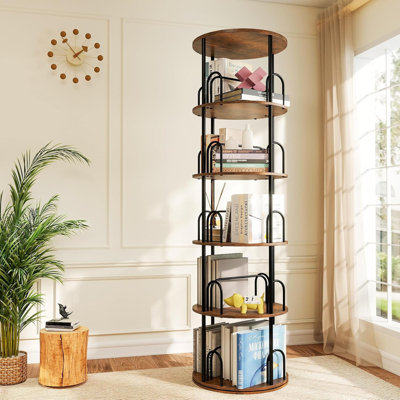 Five Layer Rotating Bookshelf