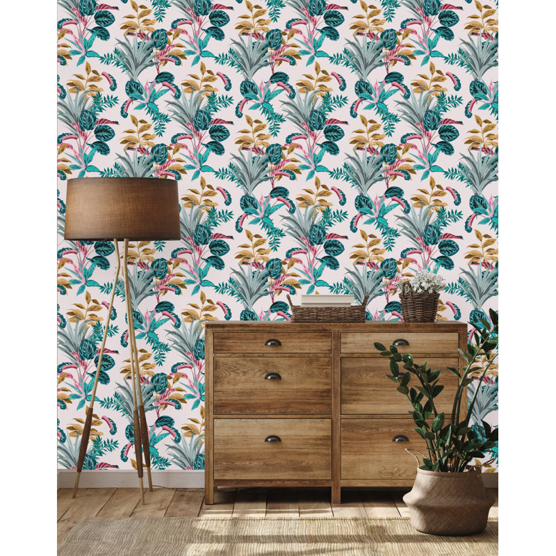 Kishmat Floral Wall Mural, 2.08' W x 10.42' L