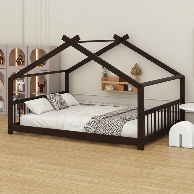 Lit en bois House House, Espresso