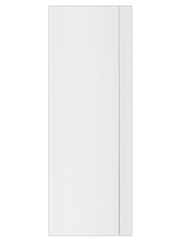 Porte intérieure stratifiée moderne blanc doux Glam G-Pro 005 seulement 28 po x 80 po, 28 po x 80 po, Blanc doux