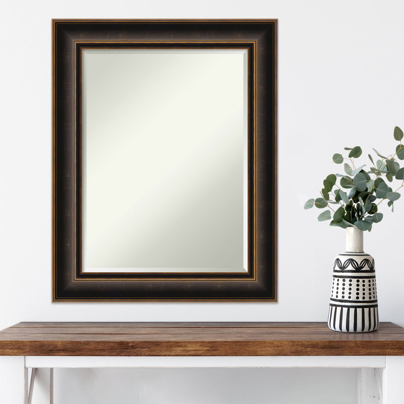 Earnst Solid Wood Rectangle Wall Mirror, 29.75" x 23.75"