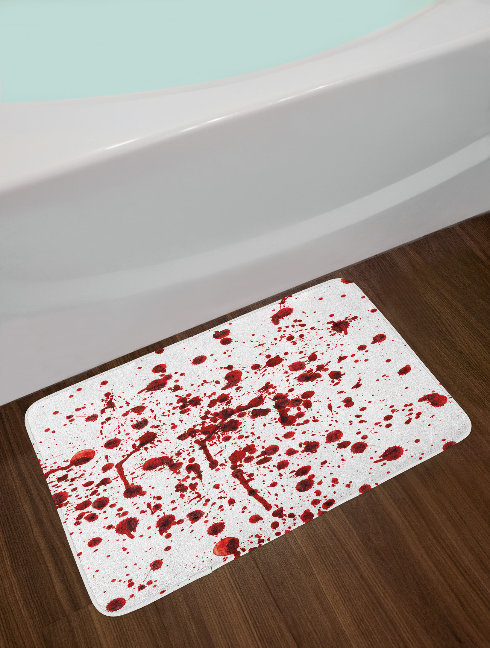 Blood Bath Rug East Urban Home Horror Splashes of Blood Grunge Bloodstain Scary Zombie ...