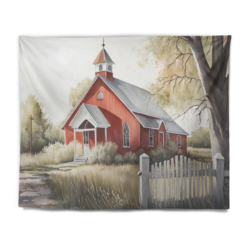 Tapisserie en polyester avec punaises, H 50 po x l 60 po