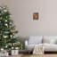 «Holiday Bovins on Buffalo Plaid», estampe numérique, design par Lisa Perry White-114325063-114325062