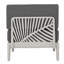Patioflare Leaf Modular Armless Patio Chair, Grey