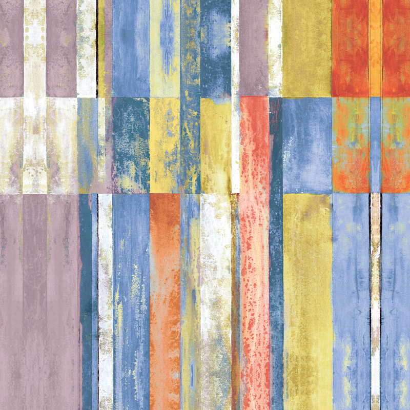 Rayures de couleur, H 20 po x l 20 po