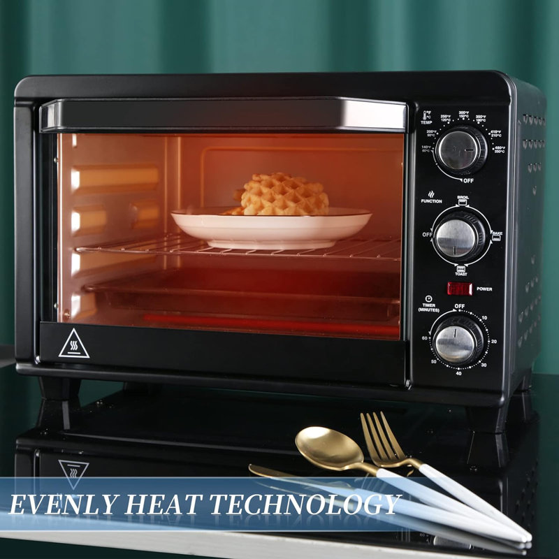 16 po x 11 po, grille-pain de comptoir compact de 20 litres avec réglages minuterie-cuisson-cuisson-rôtie pour un contrôle facile