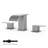 Widespread Bathroom Faucet 3 Hole, 2-Handle Bathroom Sink Faucet With Drain Assembly-120542040