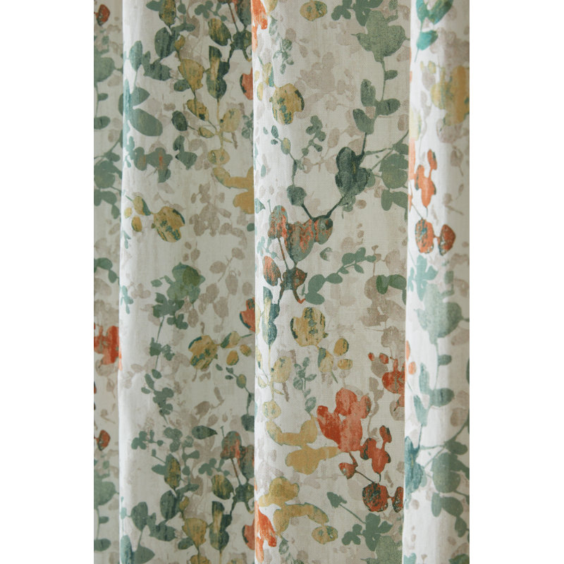 Laura Ashley 100% Cotton Curtain Panel Pair, 64X72