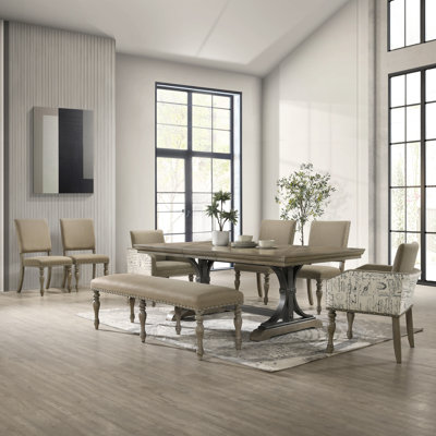 Dasher Extendable Double Pedestal Dining Set