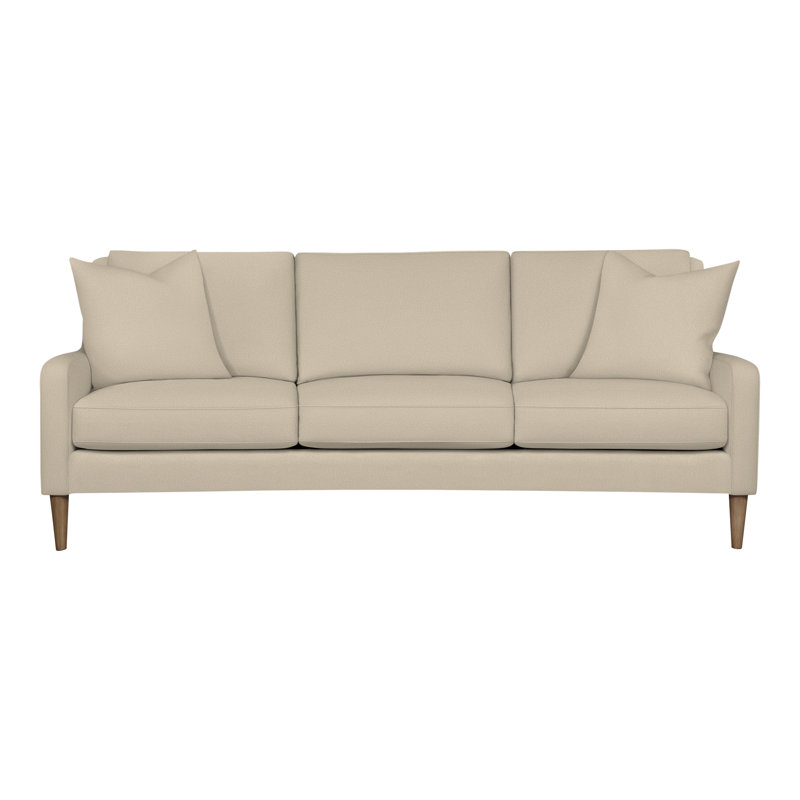 Canapé à accoudoirs carrés 86,5 po Ease, Hampton, Mélange de polyester lin Tuck