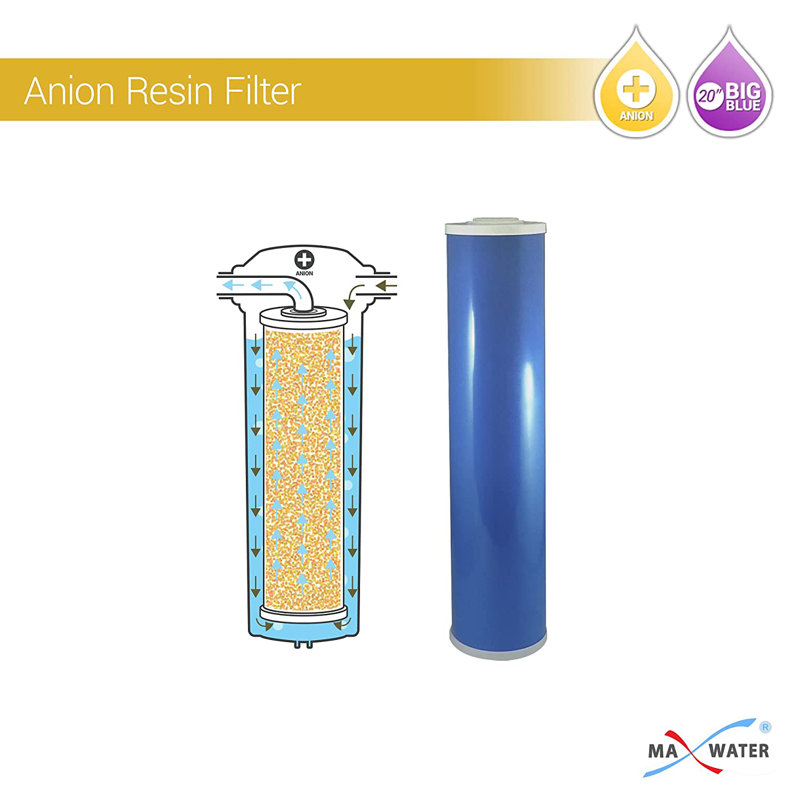 Système de filtration d'eau Max Water 3 étages (bon pour l'eau de puits / sous terre) 20 pouces pour toute la maison