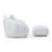 Giant Bean Bag Chair Withfootstool, Oversized Bean Bag  For Adults And Kids, Faux Fur Shell-Shaped Large Chair With Filler, Stuffed Big Accent Sofa,  Floor Sofa For Gaming,Reading Living Room Bedroom-1411803358