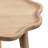 Round Wavy Wooden Side Table